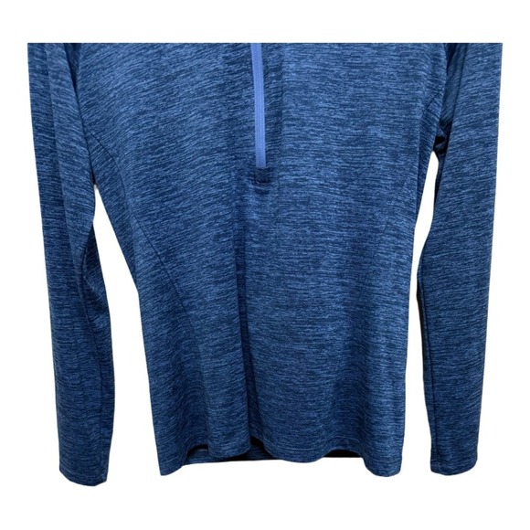 Under Armour Tech Textured Half Zip long-sleeve t-shirt in blue size medium - Picture 3 of 6
